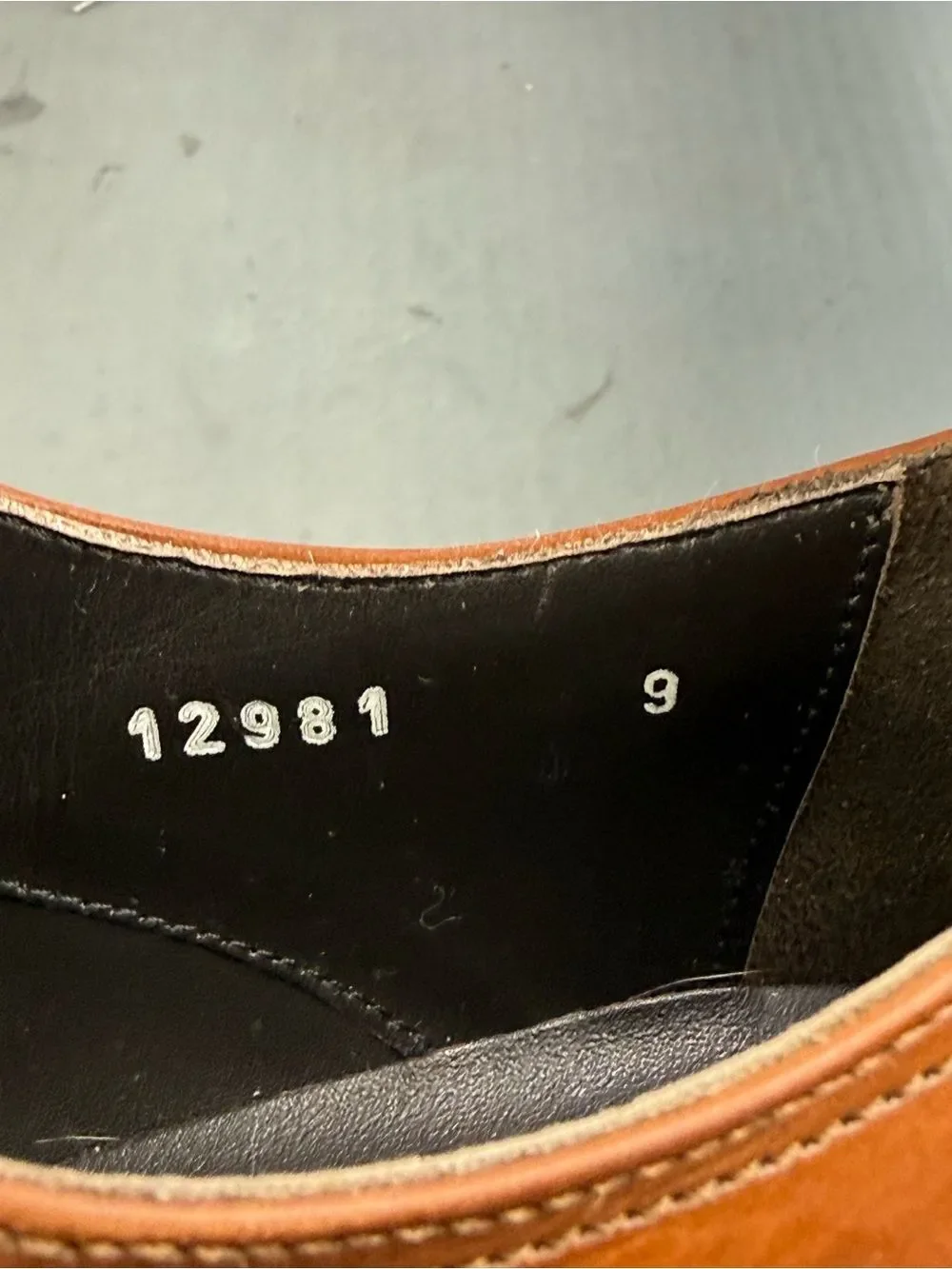To Boot New York Forley cognac brown leather cap-toe Oxford shoes men’s 9